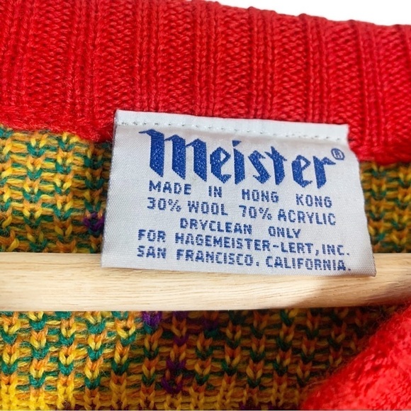 Vintage Meister Retro Southwestern Sweater Size Large - Picture 7 of 7